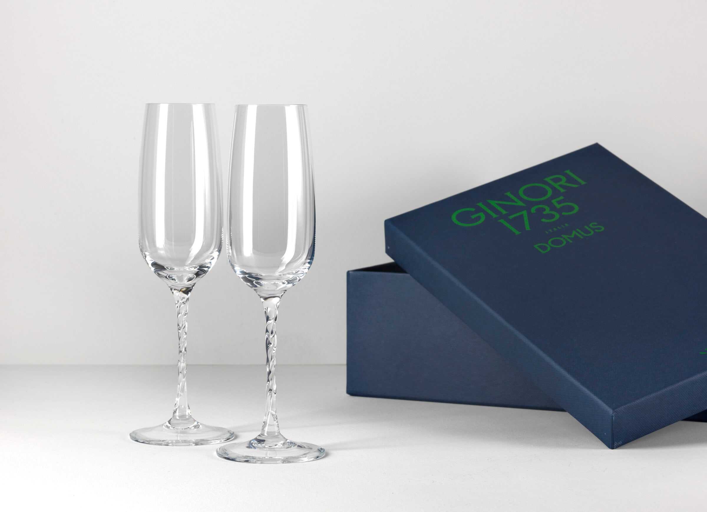 Crystal Flute Goblets | Reale | GINORI 1735